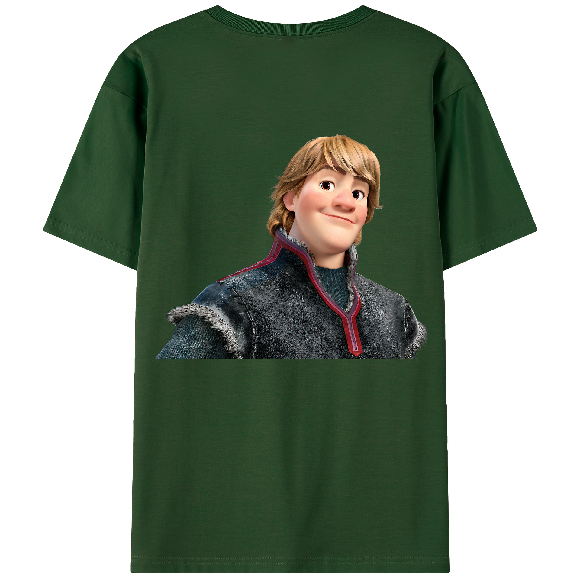 （画像用） アナと雪の女王 アンナ エルサ Frozen Anna Elsa 綿100％半袖Tシャツ（背面プリント）